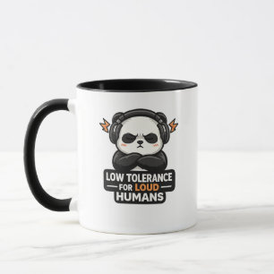 Ontwerp van panda met lage tolerantie voor luidruc mok