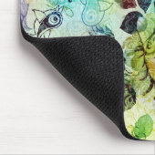 Ontwerp van pasteelRozen en -vogels Muismat (Hoek)