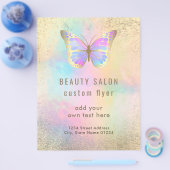 ontwerp van pastelvlindervlinder flyer (Enkel)