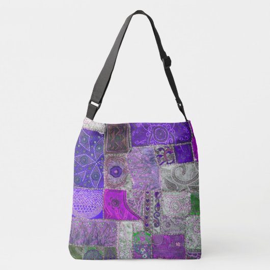  ontwerp van patchwork. crossbody tas (Achterkant)