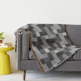  ontwerp van patchwork, zwart-wit deken