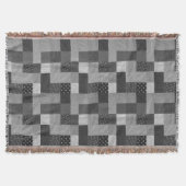  ontwerp van patchwork, zwart-wit deken (Voorkant)