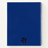 Ontwerp van patrouilles voor diergeneeskundige pad notitieboek (Achterkant)