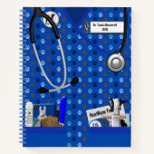 Ontwerp van patrouilles voor diergeneeskundige pad notitieboek (Voorkant)