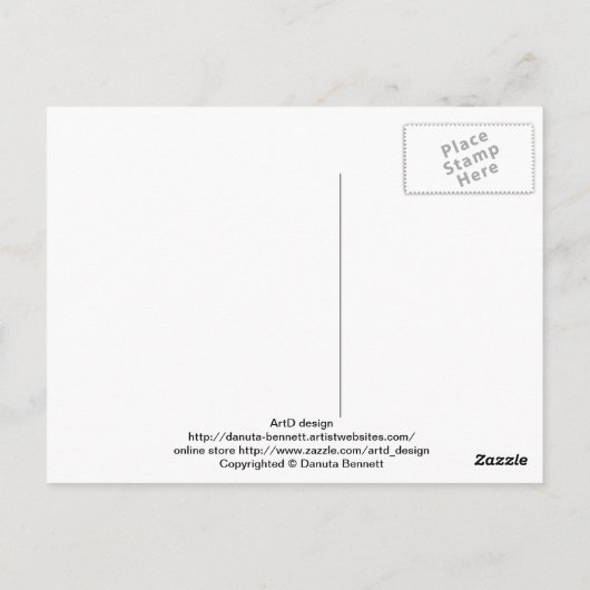 ontwerp van pepermint camellia briefkaart (Achterkant)