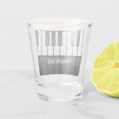 Ontwerp van piano-toetsenbord met hot glas (Achterkant)