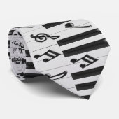 Ontwerp van piano-toetsenbord stropdas (Opgerold)