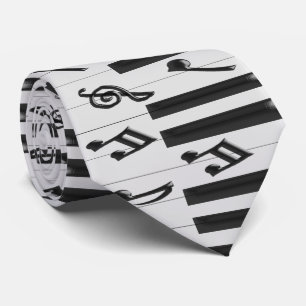 Ontwerp van piano-toetsenbord stropdas