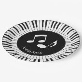 Ontwerp van pianoketoestel papieren bordje (Gekanteld)