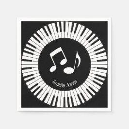 Ontwerp van pianoketoestel servet