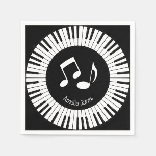 Ontwerp van pianoketoestel servet