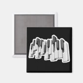 ontwerp van pianotoetsen magneet (Voorkant / Achterkant)