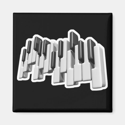ontwerp van pianotoetsen magneet (Voorkant)