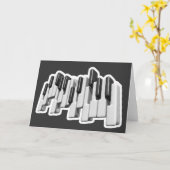 ontwerp van pianotoetsenbord kaart (Gele Bloem)