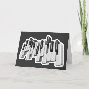 ontwerp van pianotoetsenbord kaart