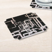 Ontwerp van pijpleidingen kartonnen onderzetters (Gekanteld)