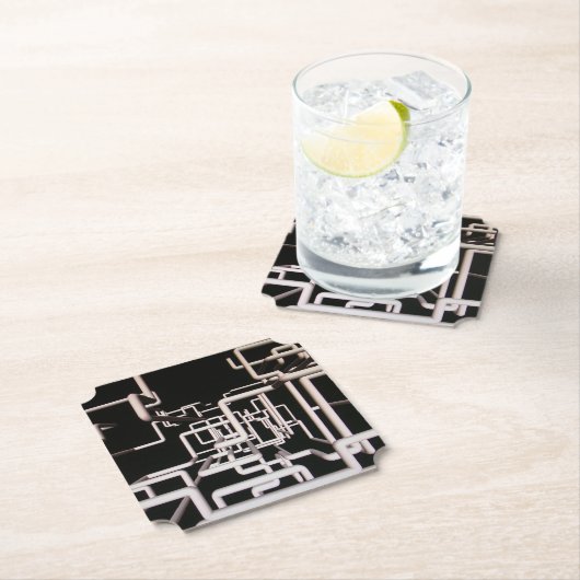 Ontwerp van pijpleidingen kartonnen onderzetters (Insitu)