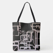 Ontwerp van pijpleidingen tote bag (Achterkant)