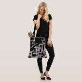 Ontwerp van pijpleidingen tote bag (Op model)