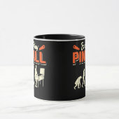 Ontwerp van Pinball Game Pinball Player Mok (Midden)