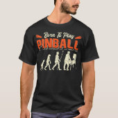 Ontwerp van Pinball Game Pinball Player T-shirt (Voorkant)