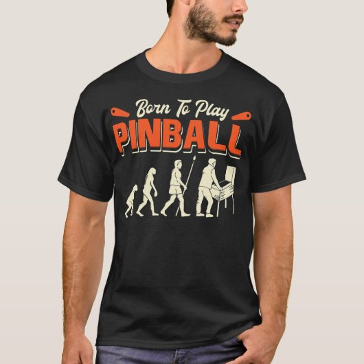 Ontwerp van Pinball Game Pinball Player T-shirt (Voorkant)