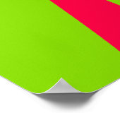 ONTWERP VAN PINK- EN GROENE VREDESKUNDIGEN POSTER (Hoek)