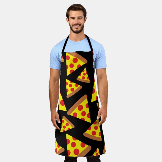 Ontwerp van Pizza-segmenten Schort (Gedragen)