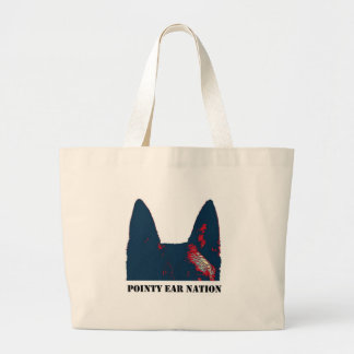 Ontwerp van Pointy Ear Nation Grote Tote Bag