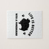 Ontwerp van pommerische honden legpuzzel (Horizontaal)