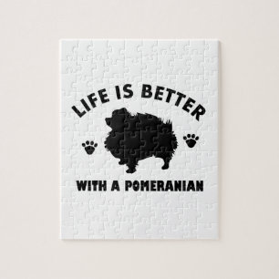 Ontwerp van pommerische honden legpuzzel