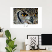 Ontwerp van Poster Owl (Thuiskantoor)