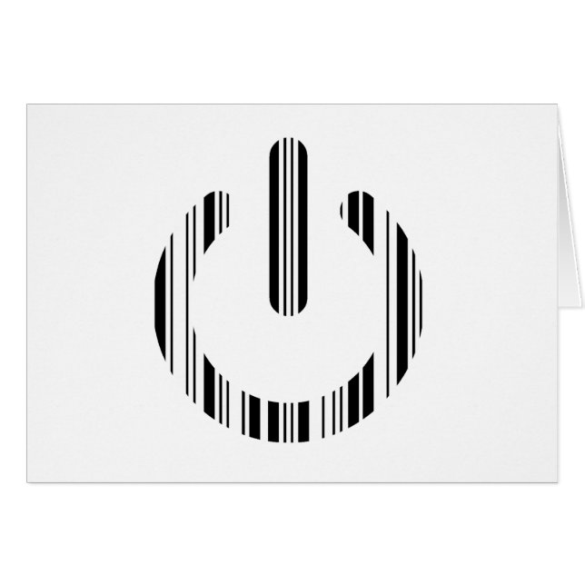 ONTWERP VAN POWER BUTTON BAR CODE Power-Up-Patroon (Voorkant Horizontaal)