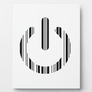 ONTWERP VAN POWER BUTTON BAR CODE Power-Up-patroon Fotoplaat