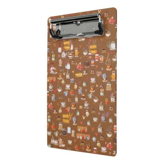 Ontwerp van prachtige glazen, theapots, bekers en  mini klembord (Angled2)