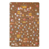 Ontwerp van prachtige glazen, theapots, bekers en  mini klembord (Achterkant)