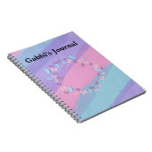 Ontwerp van prachtige pastebandjes en vlinders notitieboek (Rechterzijde)