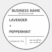 Ontwerp van productlabel kaarsen ronde sticker (Voorkant)