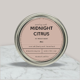 Ontwerp van productlabel kaarsen ronde sticker