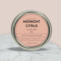 Ontwerp van productlabel kaarsen