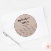 Ontwerp van productlabel kaarsen ronde sticker (Envelop)