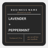 Ontwerp van productlabel kaarsen vierkante sticker (Voorkant)