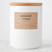 Ontwerp van productlabel kaarsen voedselcontainer etiket (Voorkant)