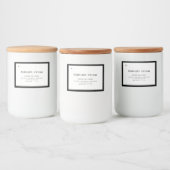 Ontwerp van productlabel kaarsen voedselcontainer etiket (Flessen)