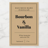 Ontwerp van productlabel kaarsen voedselcontainer etiket (Enkel label)