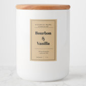 Ontwerp van productlabel kaarsen voedselcontainer etiket (Voorkant)