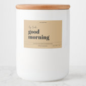 Ontwerp van productlabel kaarsen voedselcontainer etiket (Voorkant)