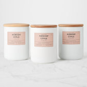 Ontwerp van productlabel kaarsen voedselcontainer etiket (Flessen)