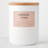 Ontwerp van productlabel kaarsen voedselcontainer etiket (Voorkant)