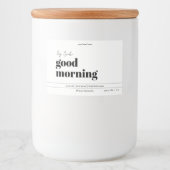 Ontwerp van productlabel kaarsen voedselcontainer etiket (Voorkant)